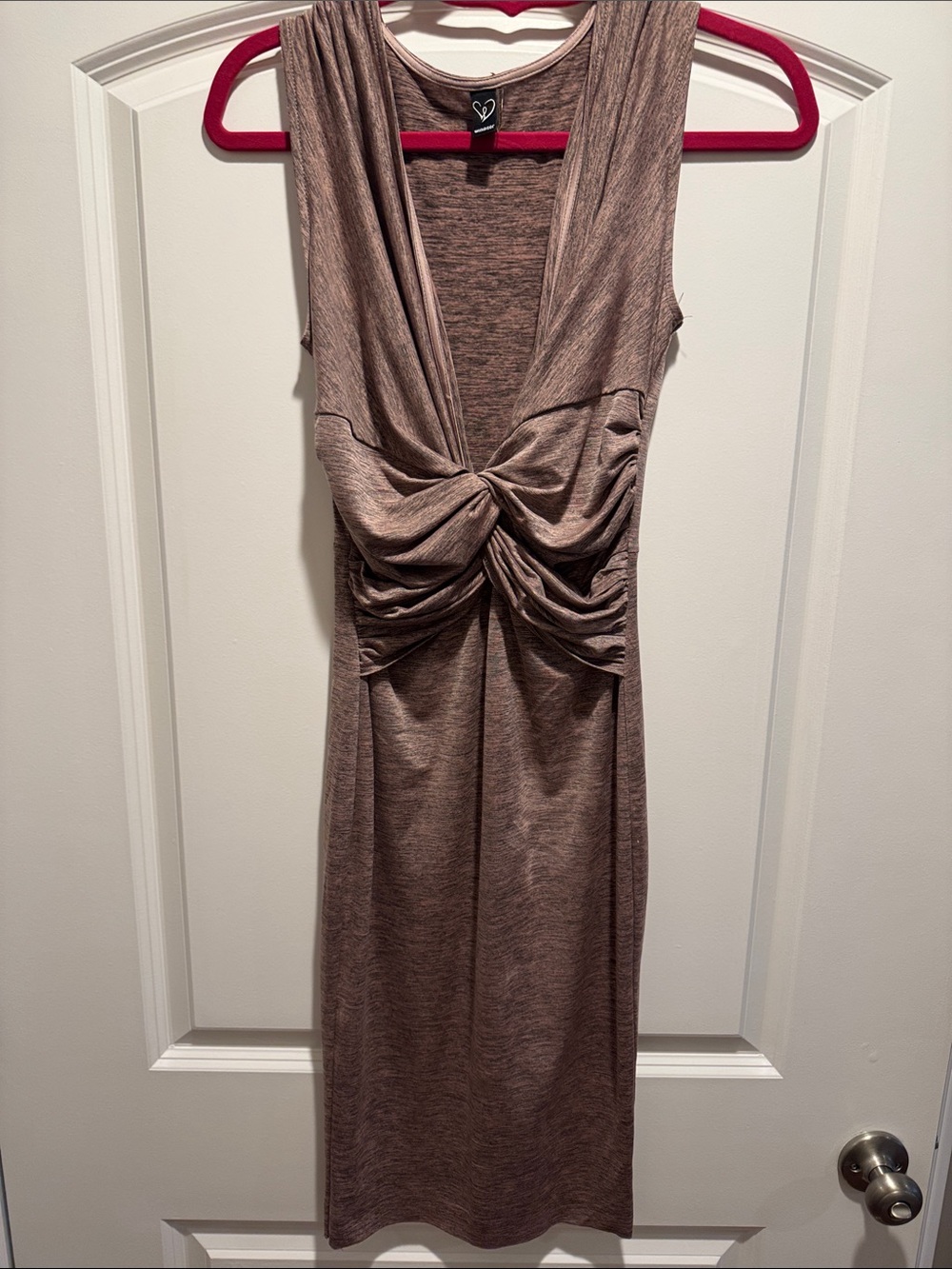 Windsor MIDI Bodycon Dress Deep V neckline stretchy small